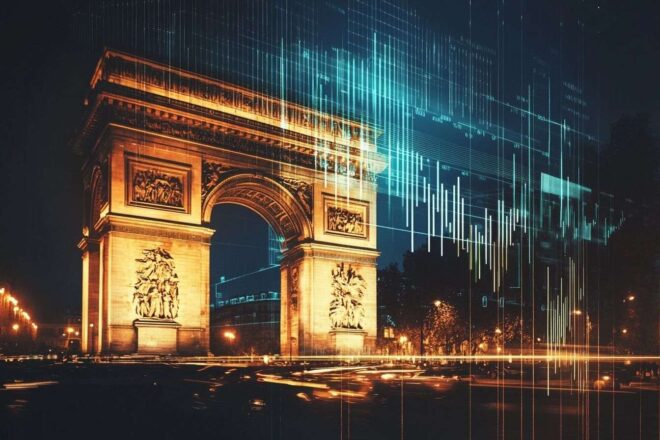 Image d'illustration. Graphique des tendances financières de la france