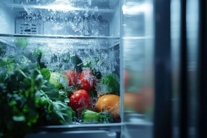 Réfrigérateur avec accumulation de givre